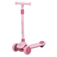 Детский самокат iTrike 5566A-pink розовый Maxi-big высота руля регулируется